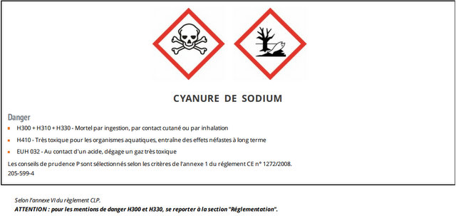 Le Cyanure, un produit chimique extrêmement toxique saisi à Kédougou.